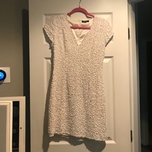 PARKER SERENA WHITE SEQUIN DRESS